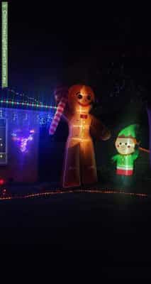 Christmas Light display at 9 Sabato Street, Croydon