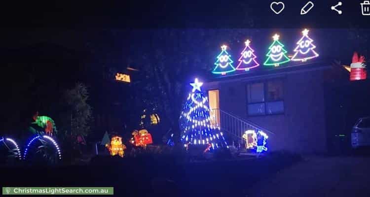 Christmas Light display at 35 Narbethong Drive, Greensborough