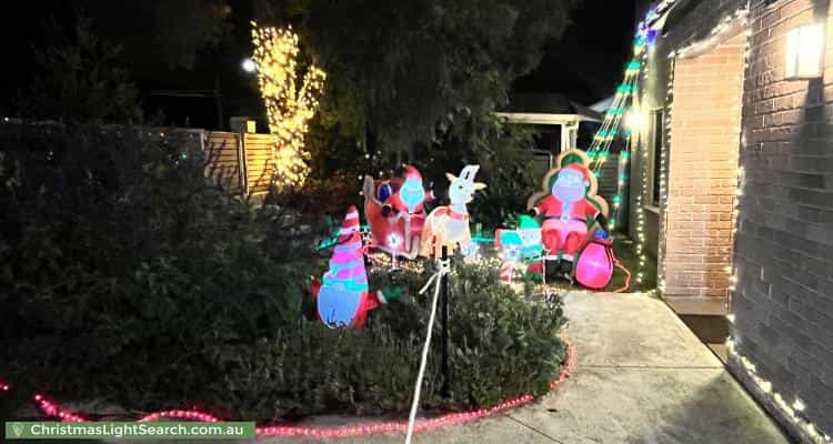 Christmas Light display at 20 Meehan Road, Cromer