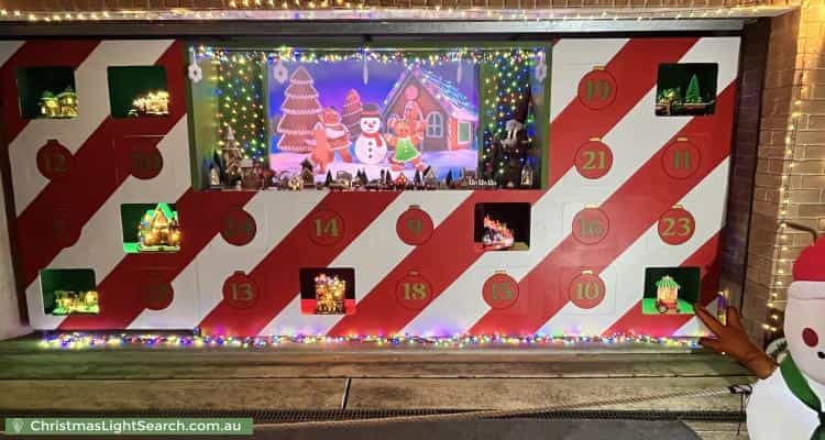 Christmas Light display at 20 Meehan Road, Cromer