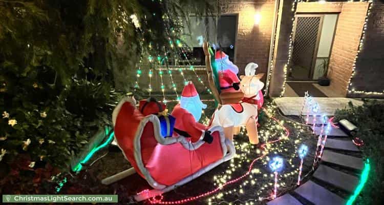Christmas Light display at 20 Meehan Road, Cromer