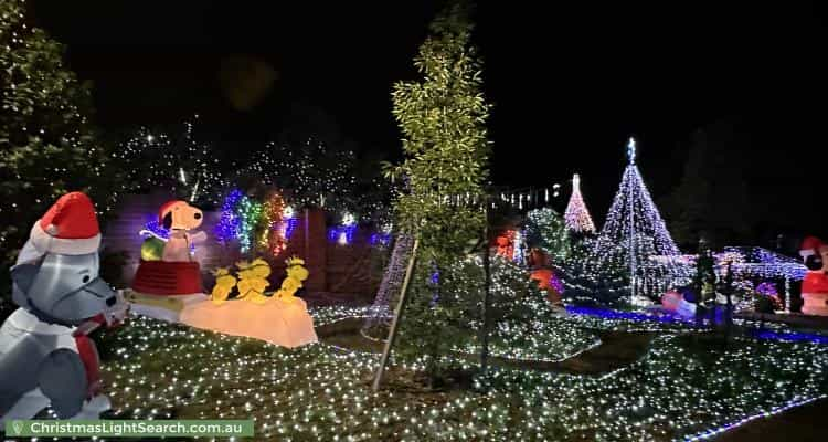 Christmas Light display at 36 Ballarat Street, Fisher