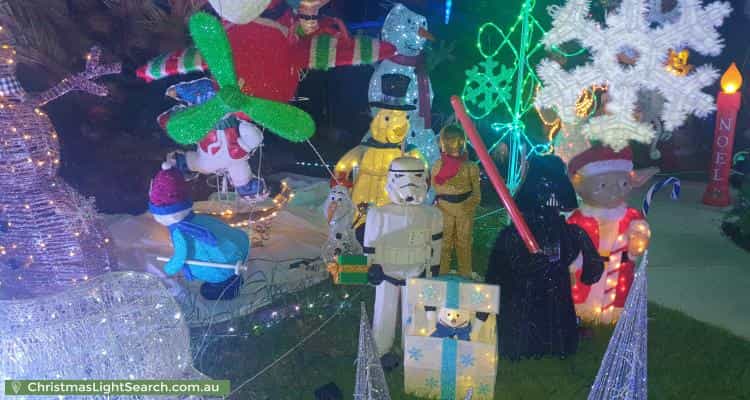 Christmas Light display at 2 Picardy Court, Hoppers Crossing