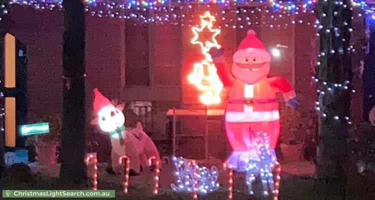 Christmas Light display at 7 Saurel Way, Ferndale