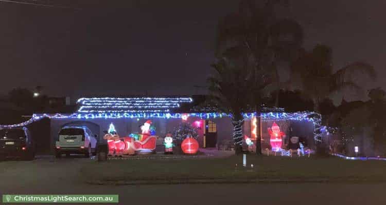 Christmas Light display at 7 Saurel Way, Ferndale