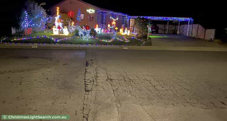 Christmas Light display at 42 Mockridge Drive, Kangaroo Flat