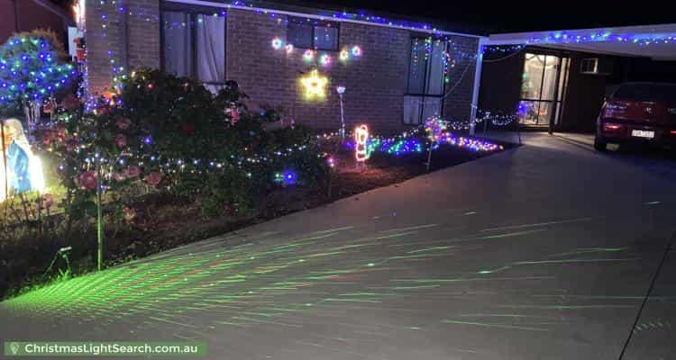 Christmas Light display at 42 Mockridge Drive, Kangaroo Flat