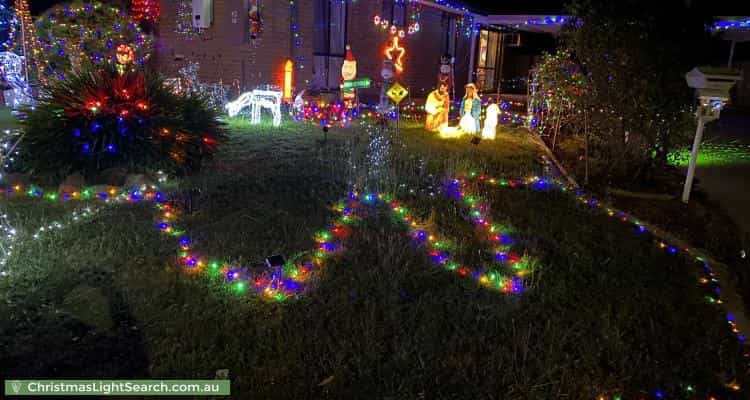 Christmas Light display at 42 Mockridge Drive, Kangaroo Flat