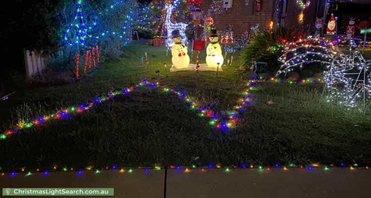 Christmas Light display at 42 Mockridge Drive, Kangaroo Flat