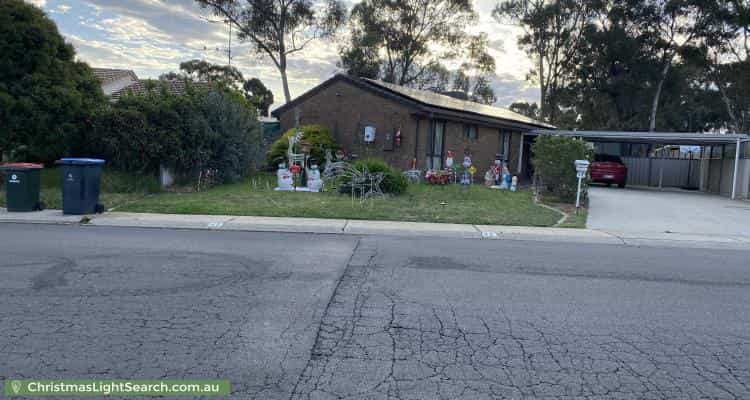 Christmas Light display at 42 Mockridge Drive, Kangaroo Flat