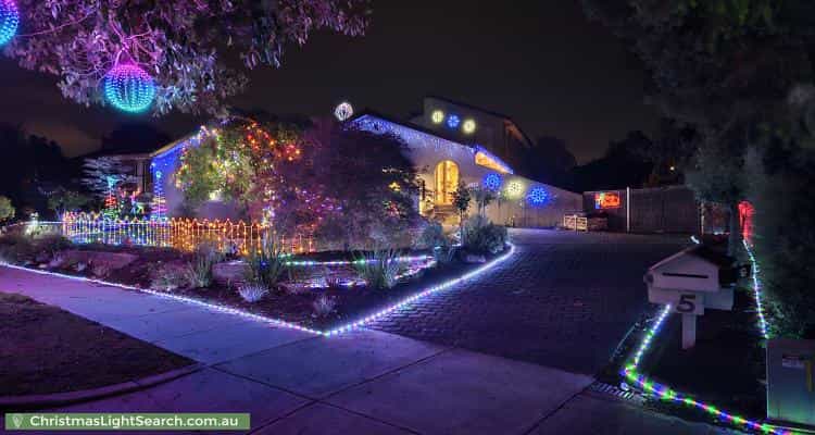 Christmas Light display at 5 Raheen Court, Vermont South