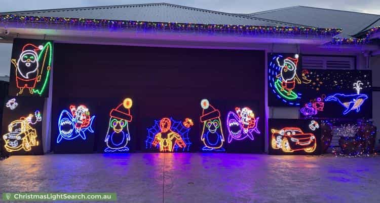 Christmas Light display at 4 Eyre Crescent, Burrill Lake