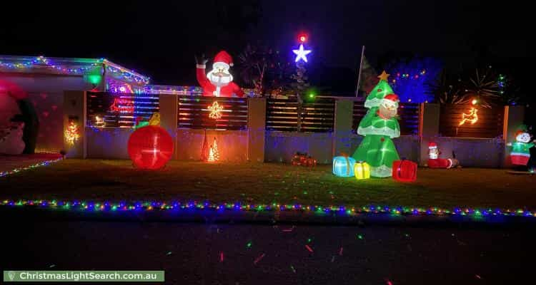 Christmas Light display at 9 Glenside Crescent, Craigie