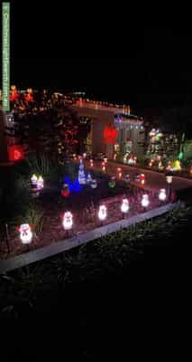 Christmas Light display at 7 Bowman Avenue, Belair