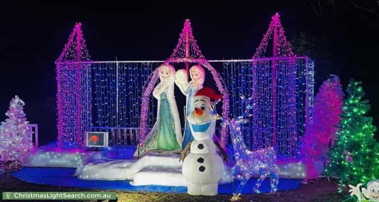 Christmas Light display at 1 Gordon Street, Chiltern