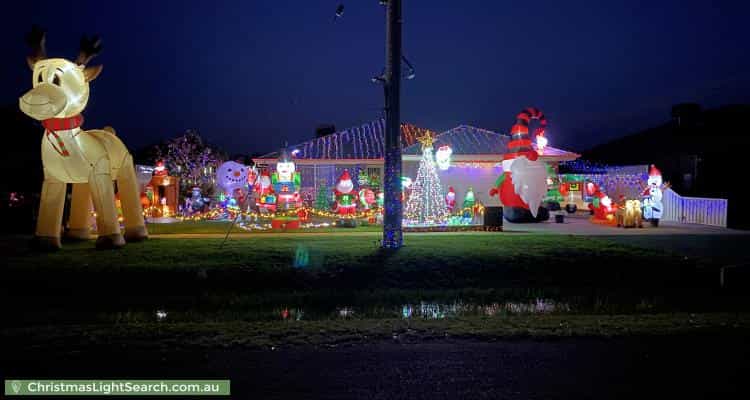 Christmas Light display at 28 Four Mile Road, Benalla