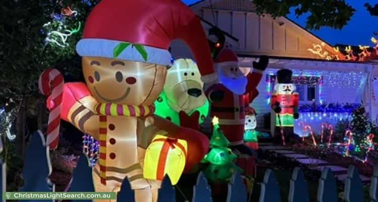 Christmas Light display at 29 Hughes Street, Malvern East