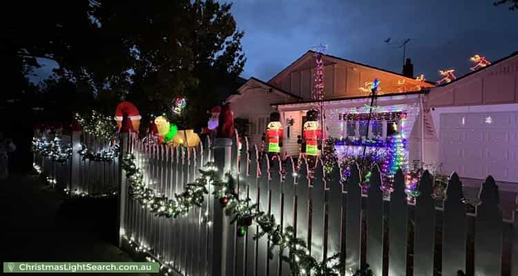 Christmas Light display at 29 Hughes Street, Malvern East