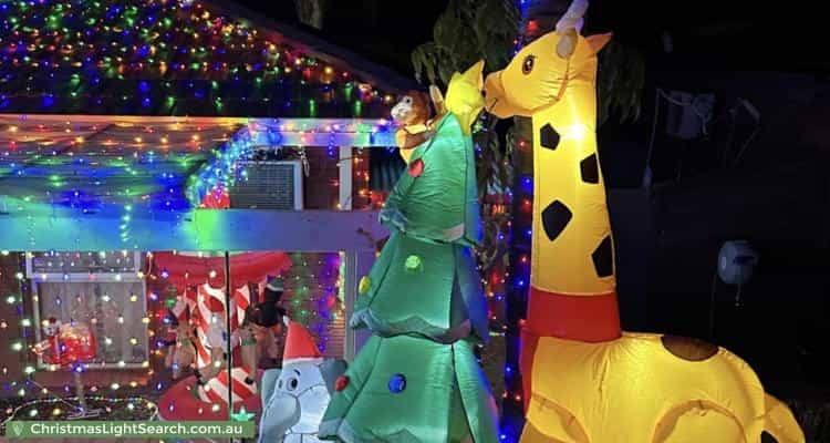 Christmas Light display at 23 Jindinga Way, Wanneroo