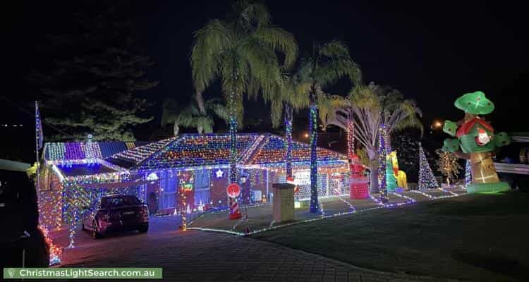 Christmas Light display at 23 Jindinga Way, Wanneroo
