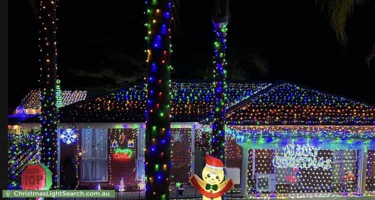 Christmas Light display at 23 Jindinga Way, Wanneroo