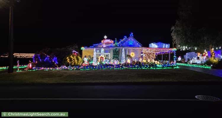 Christmas Light display at  Wembley Avenue, Bridgewater
