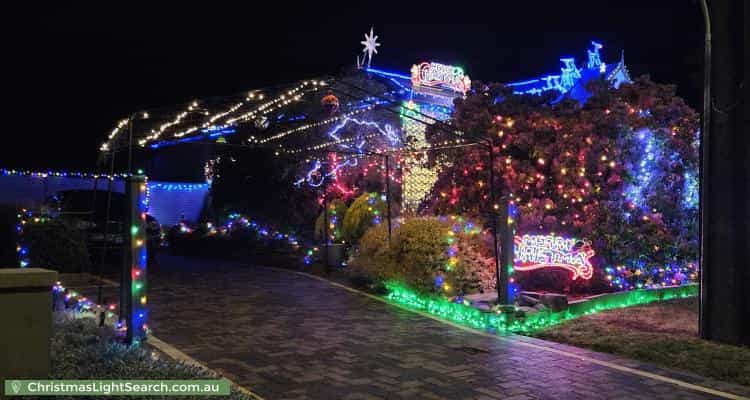 Christmas Light display at  Wembley Avenue, Bridgewater