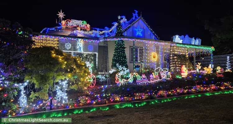 Christmas Light display at  Wembley Avenue, Bridgewater