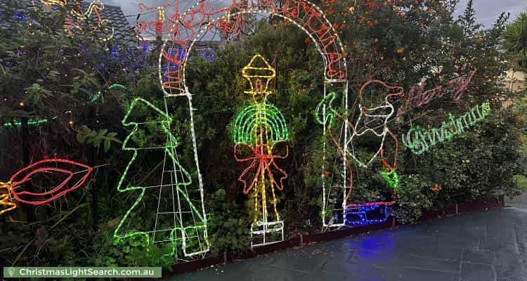 Christmas Light display at 25 Mulgrave Way, Croydon North