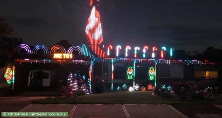 Christmas Light display at 36 Parkvalley Drive, Chirnside Park