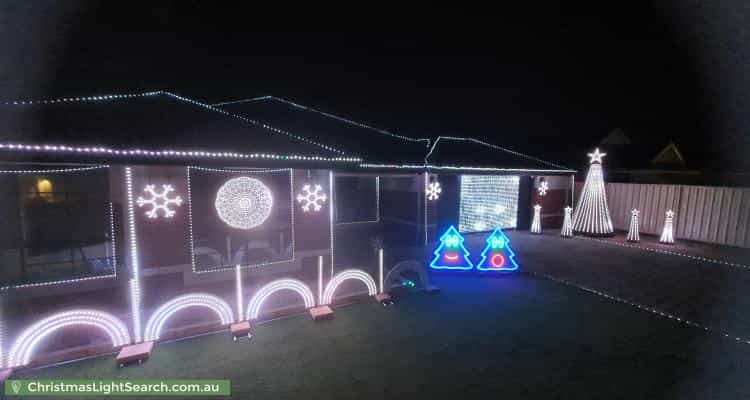 Christmas Light display at 17 Silverton Avenue, Butler