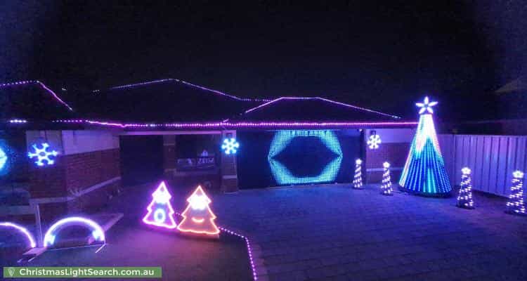 Christmas Light display at 17 Silverton Avenue, Butler