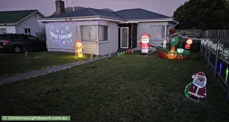 Christmas Light display at 51 Edinburgh Crescent, Goodwood