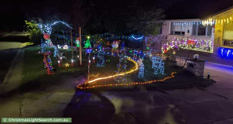 Christmas Light display at 26 Marlock Street, Rivett