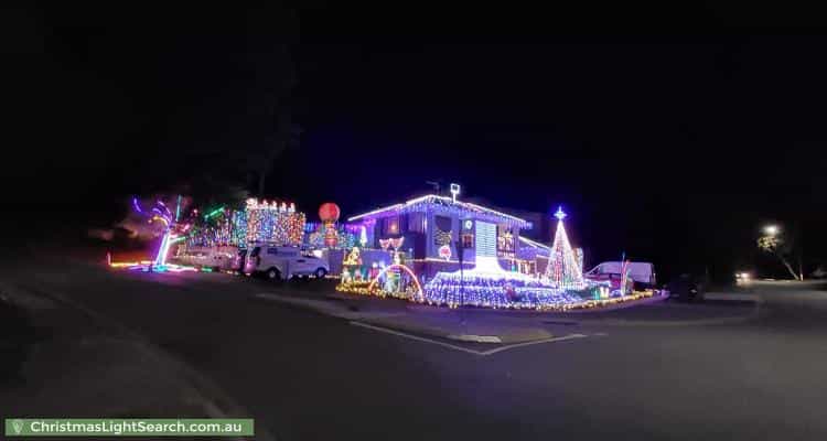 Christmas Light display at 2 Callaway Crescent, Gordon