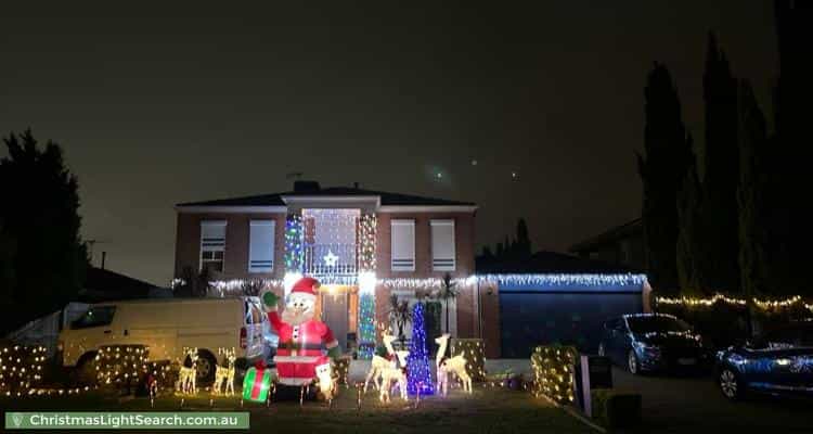 Christmas Light display at 20 Limpopa Square, Roxburgh Park