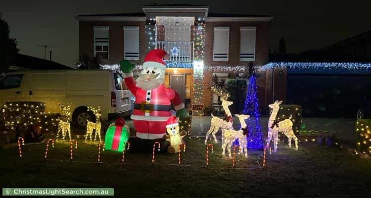 Christmas Light display at 20 Limpopa Square, Roxburgh Park