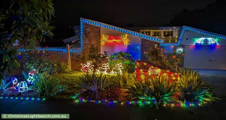 Christmas Light display at 8 Raheen Court, Vermont South