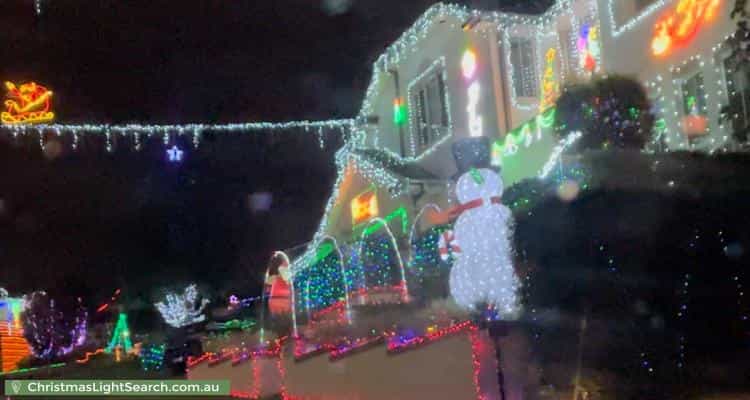 Christmas Light display at  Monarch Close, Rouse Hill