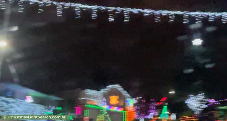 Christmas Light display at  Monarch Close, Rouse Hill