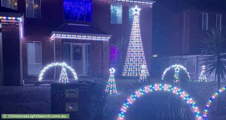 Christmas Light display at 42 Banyalla Drive, Cranbourne West