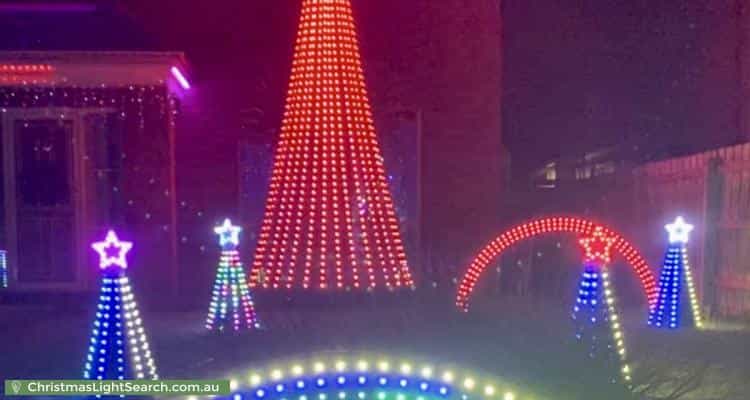 Christmas Light display at 42 Banyalla Drive, Cranbourne West