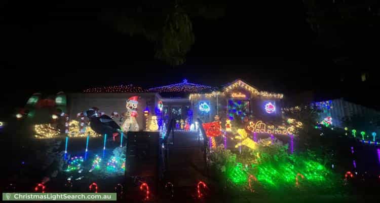 Christmas Light display at 54 Cheviot Drive, Truganina