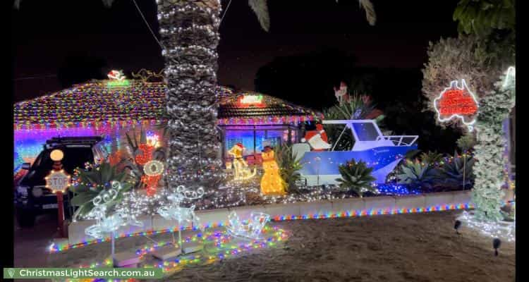 Christmas Light display at 10 Topeka Place, Wanneroo