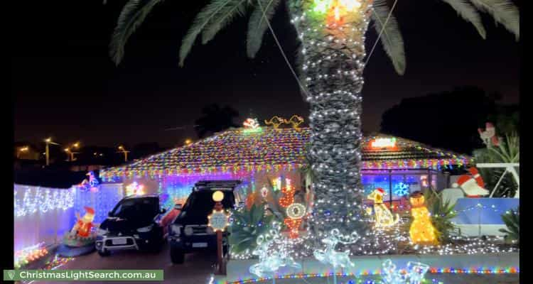 Christmas Light display at 10 Topeka Place, Wanneroo