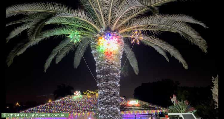 Christmas Light display at 10 Topeka Place, Wanneroo