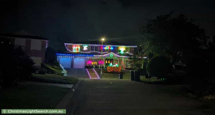 Christmas Light display at  Penrhyn Place, Castle Hill