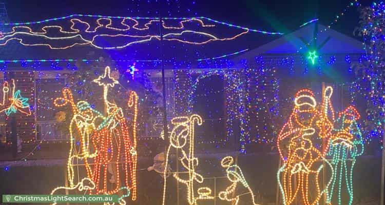 Christmas Light display at 18 Chevalley Loop, Gordon