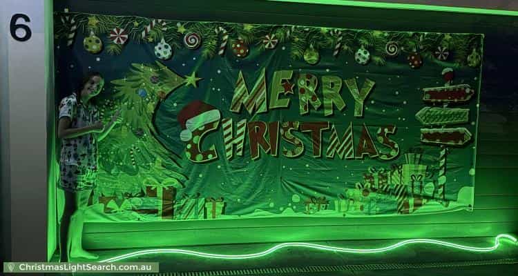 Christmas Light display at 6 Arney Close, Taylor