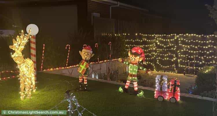 Christmas Light display at 6 Arney Close, Taylor